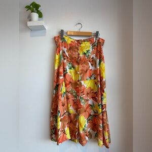 Vintage Floral Women's Skirt - Multicolor